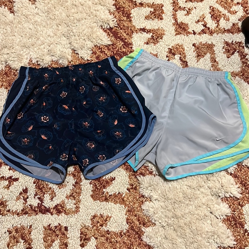 Two pairs of Nike shorts size small